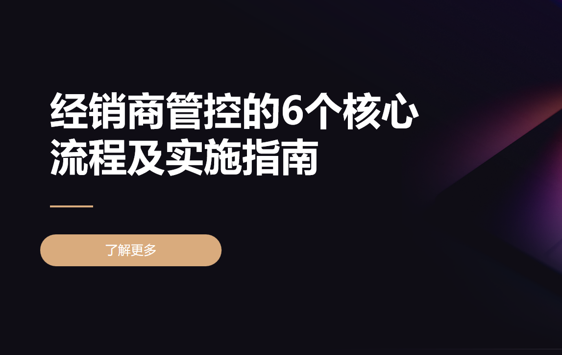 經(jīng)銷(xiāo)商管控