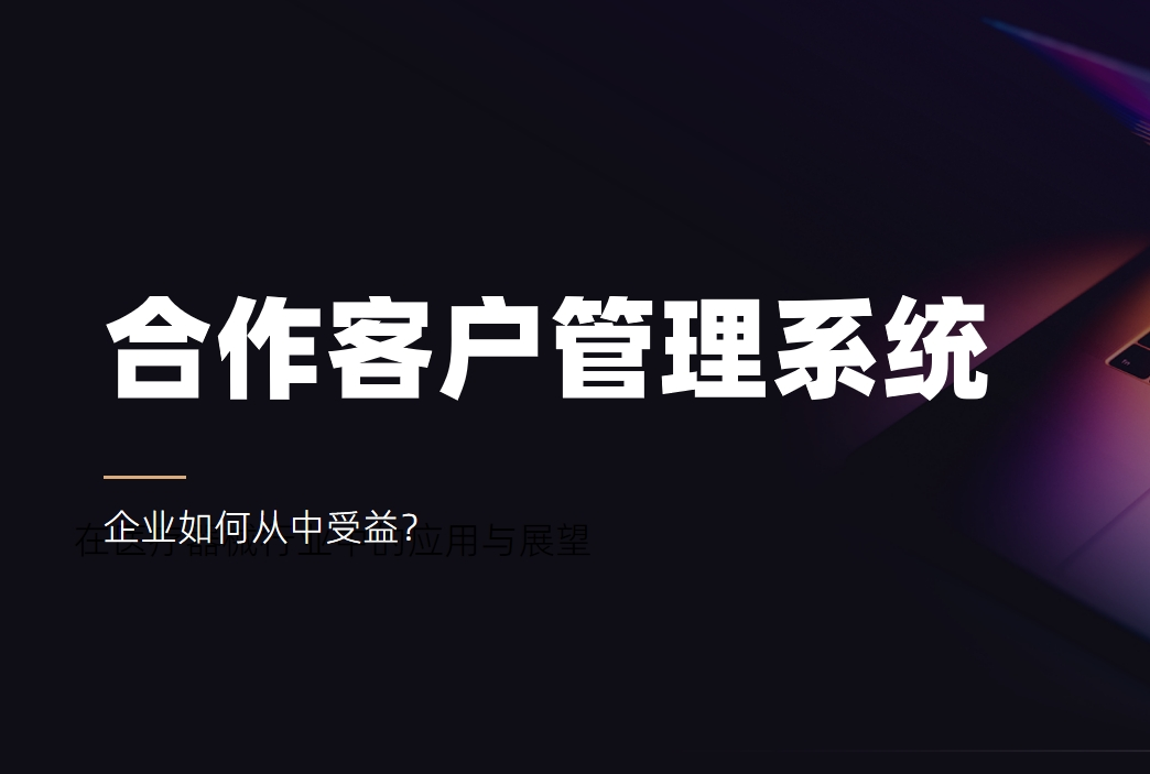 合作客戶管理系統：企業如何從中受益？