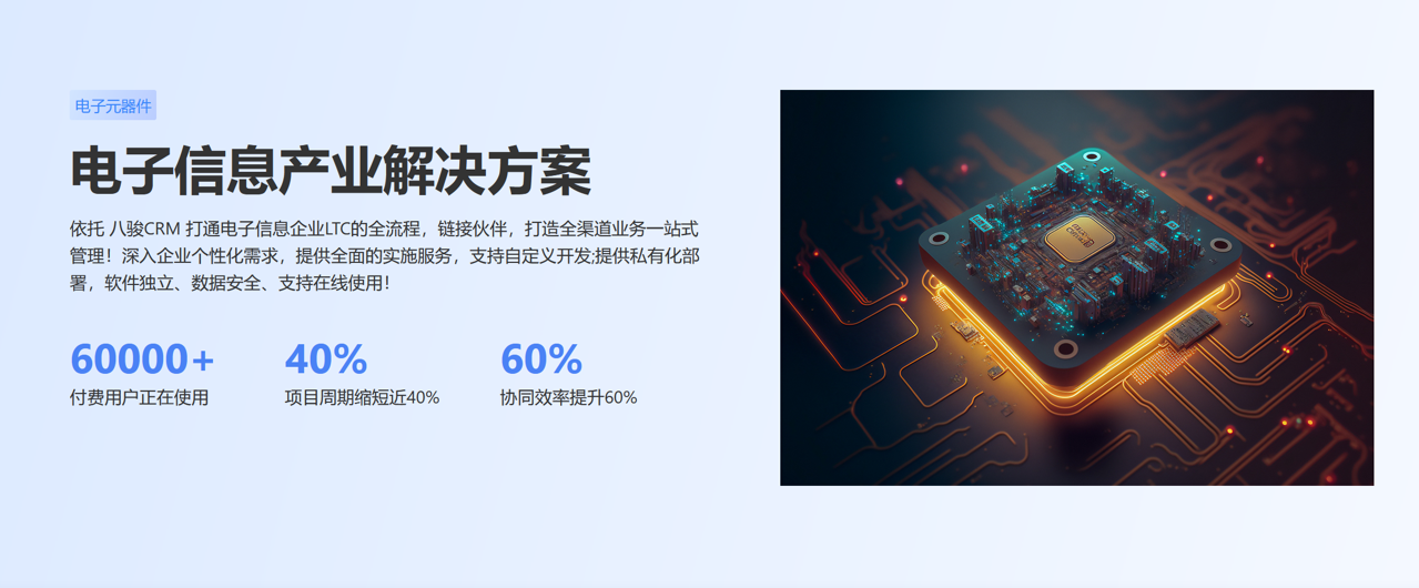 適合電子元器件工業(yè)的CRM軟件